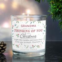Personalised Thinking of You Christmas Scented Jar Candle Extra Image 2 Preview
